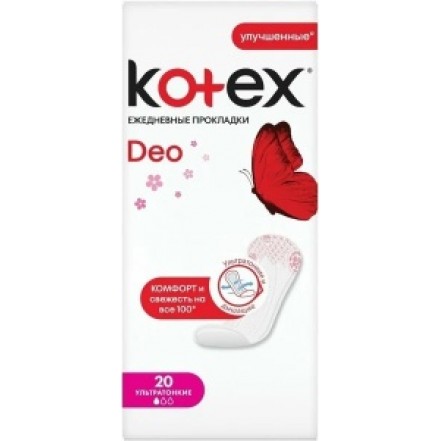 Прокладки Kotex Deo 1 капля 20шт.