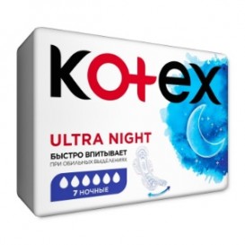 Прокладки Kotex Ultra Night 6 Капель 7шт.