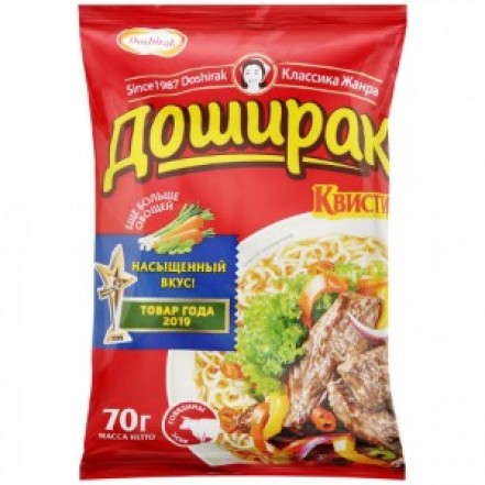 Лапша Доширак М\У со вкусом Говядины красная