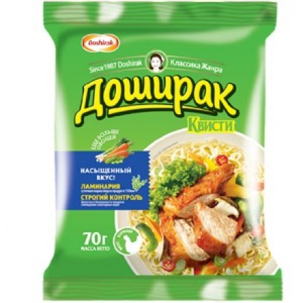Лапша Доширак М\У со вкусом Курицы зеленая