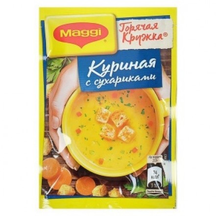 Горячая Кружка Maggi Куринная с Сухариками 19г