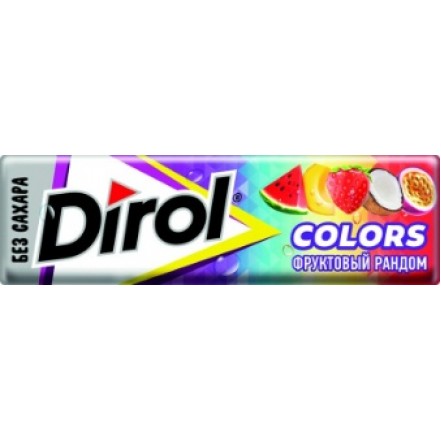 Жевательная Резинка Dirol Colors Фруктовый Рандом 